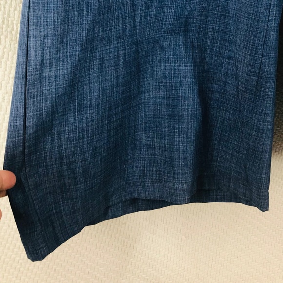 Bibbed overalls one piece jeans chambray denim womens size small wide leg boho - Picture 2 of 4